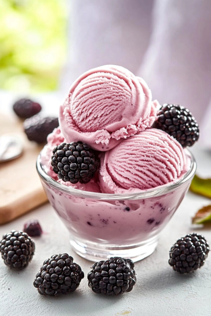 Blackberry Ice Cream Variations