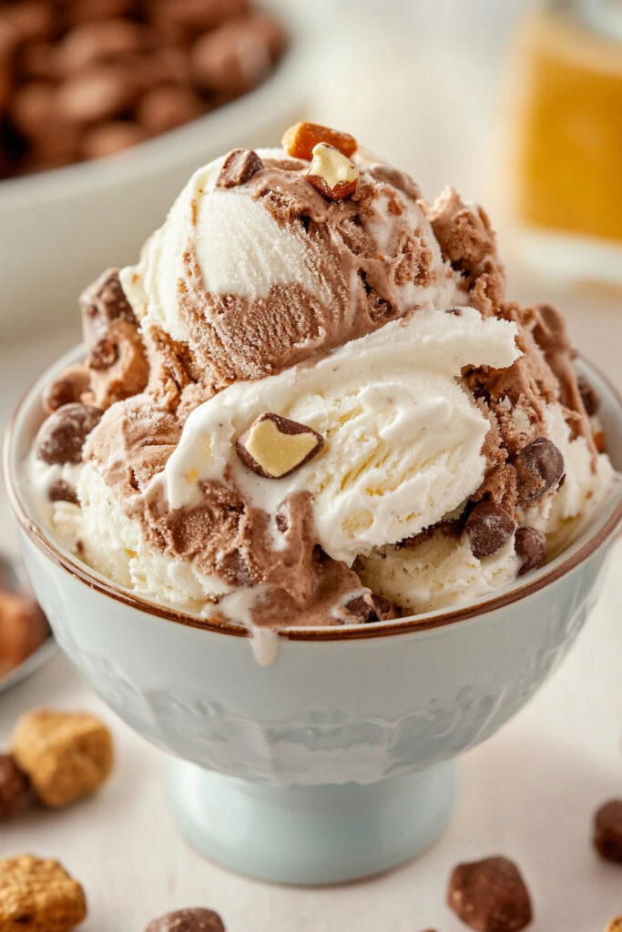 Classic Rocky Road Ice Cream Recipe