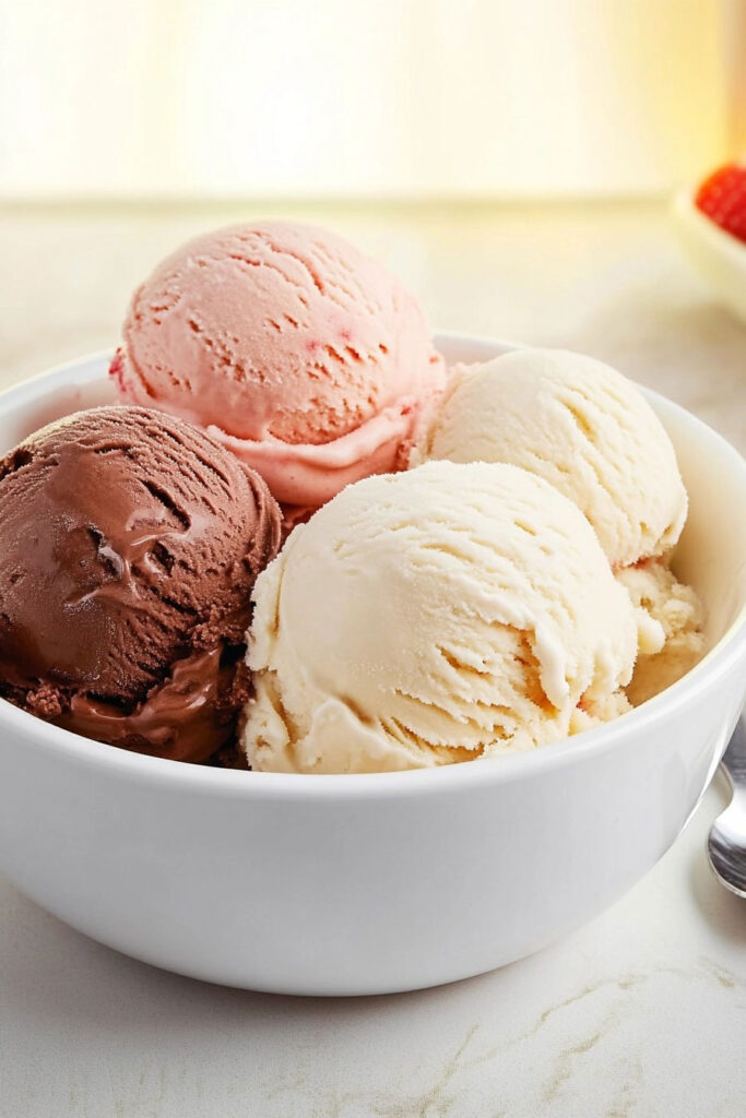 Flavor Profiles of Chocolate, Vanilla, and Strawberry Ice Cream