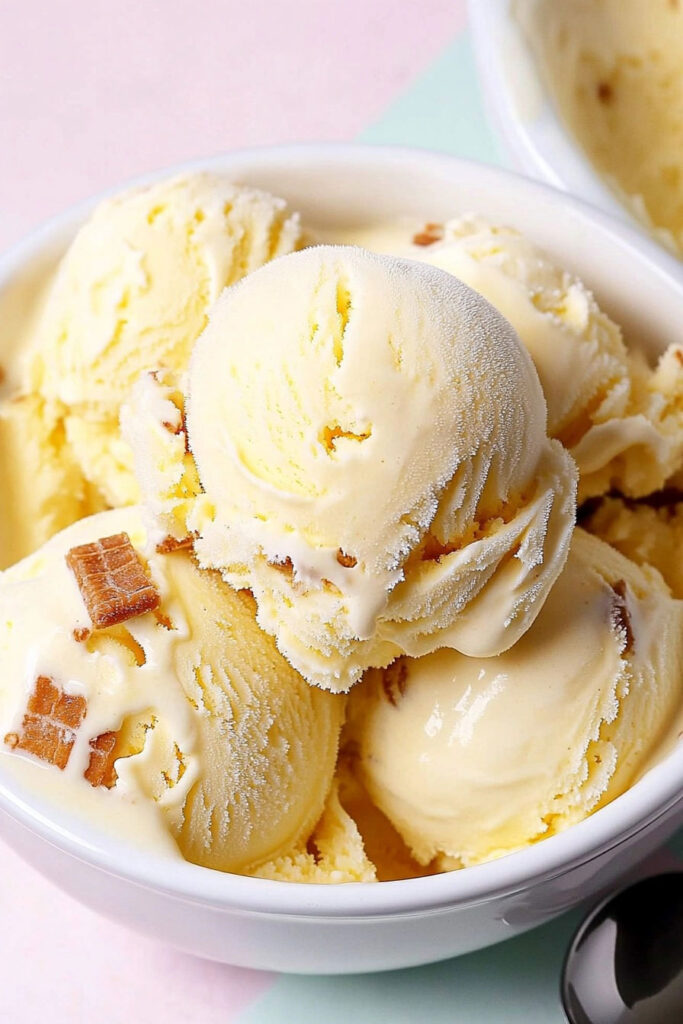 How to Make Butter Brickle Ice Cream