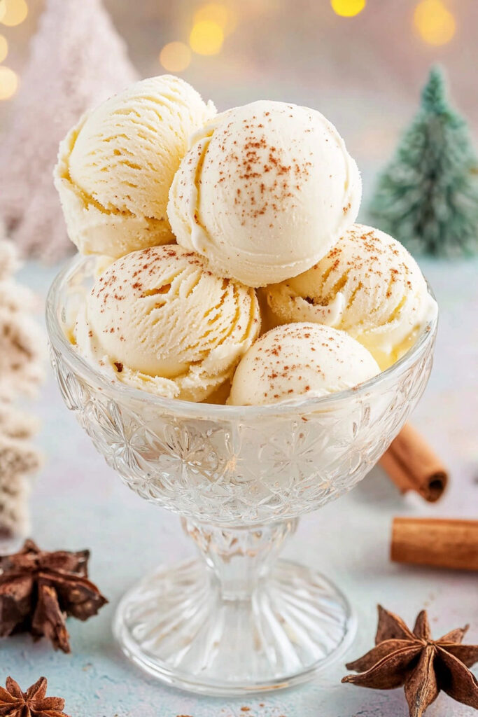 How to Make Eggnog Ice Cream