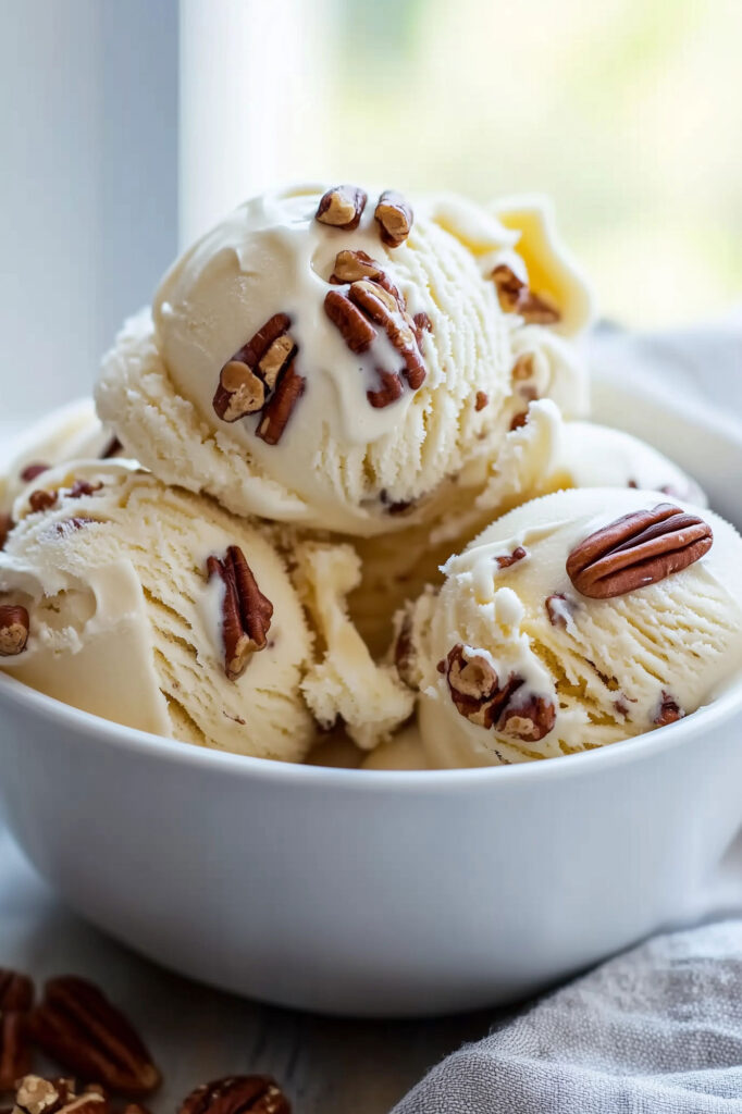 How to Make Homemade Butter Pecan Ice Cream