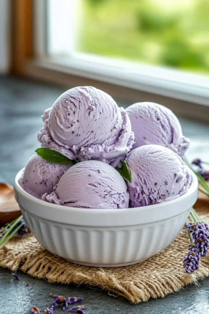 How to Make Lavender Ice Cream