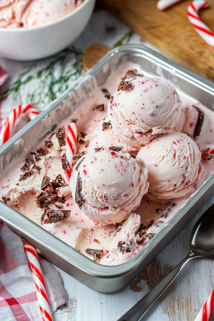 Instructions for Candy Cane Ice Cream