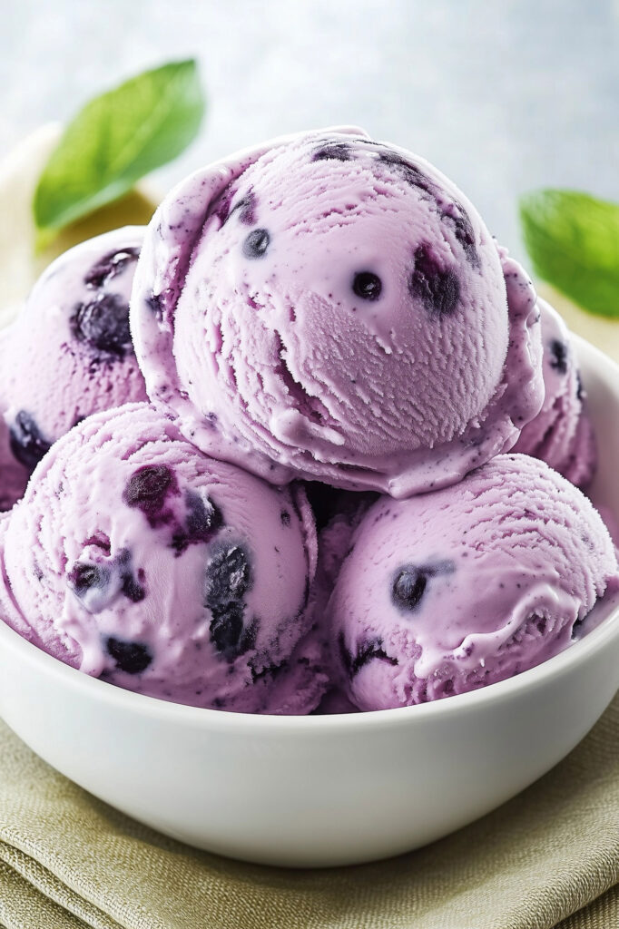 Instructions for Making Blueberry Ice Cream