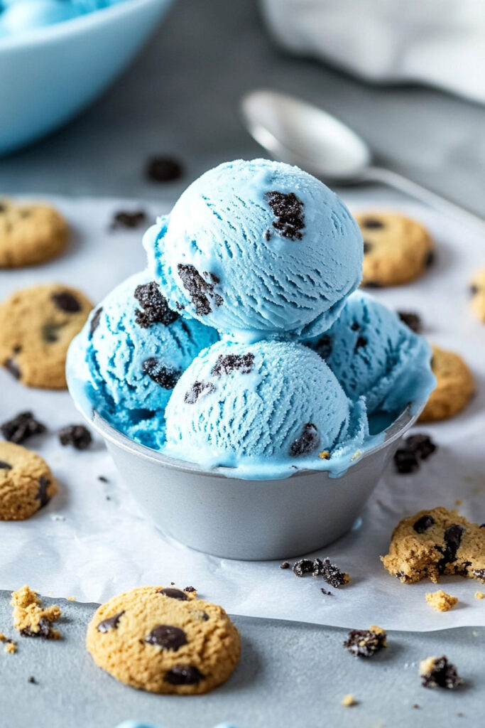 Instructions for Making Cookie Monster Ice Cream