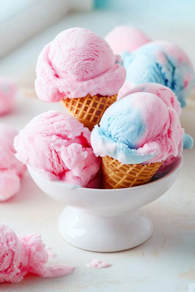 Instructions for Making Cotton Candy Ice Cream