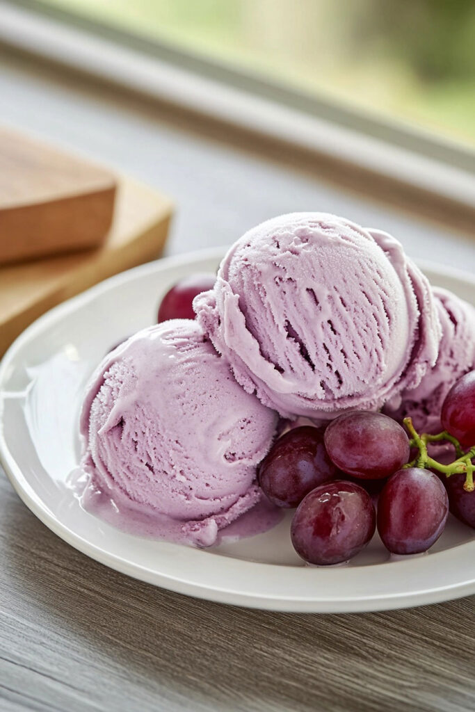 Instructions for Making Grape Ice Cream