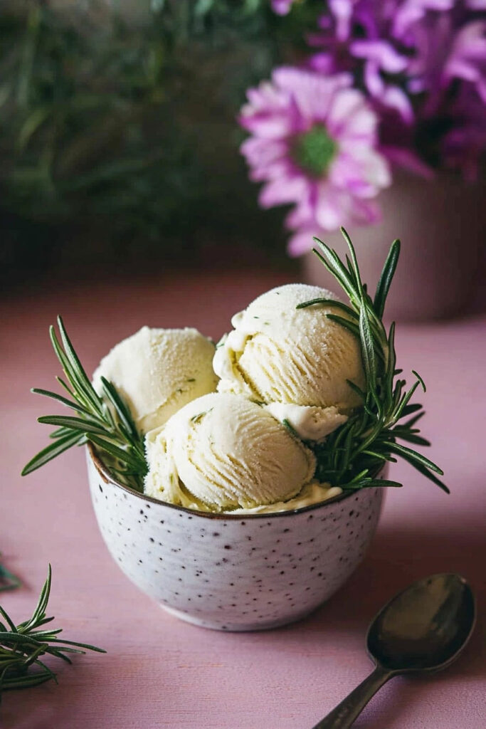 Instructions for Making Rosemary Ice Cream