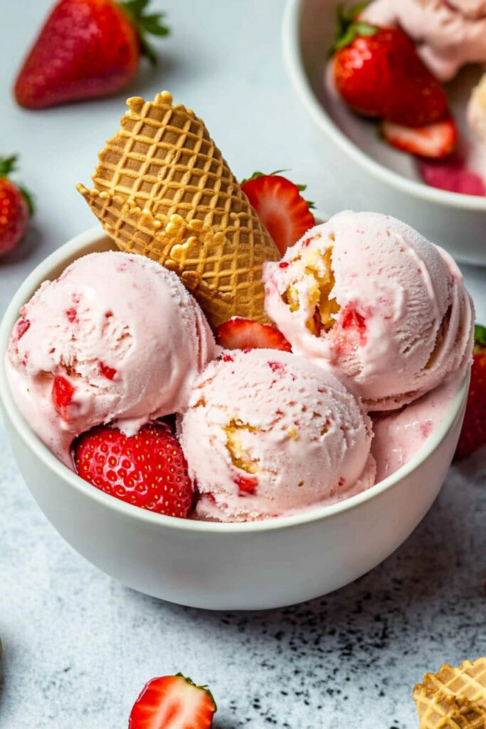 Instructions for Making Strawberry Cheesecake Ice Cream