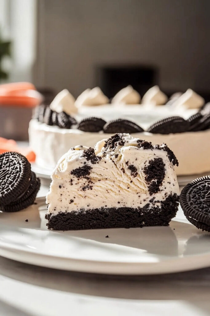 Instructions for Oreo Ice Cream Cake