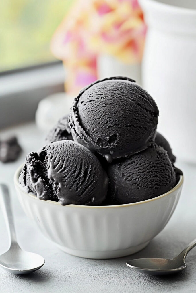 Making Black Ice Cream