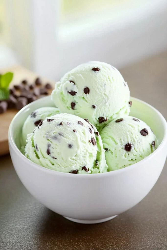 Mint Chocolate Chip Ice Cream Recipe