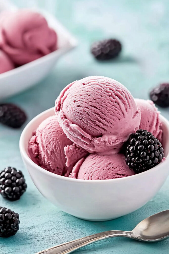 Perfect Blackberry Ice Cream