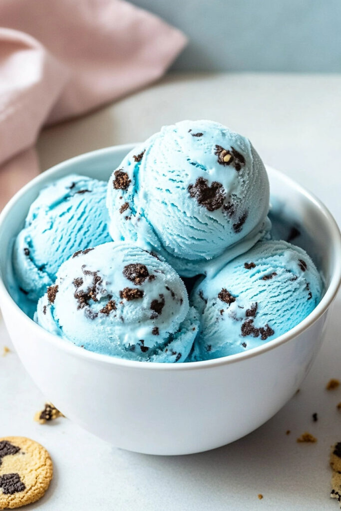 Prepare the Cookie Monster Ice Cream