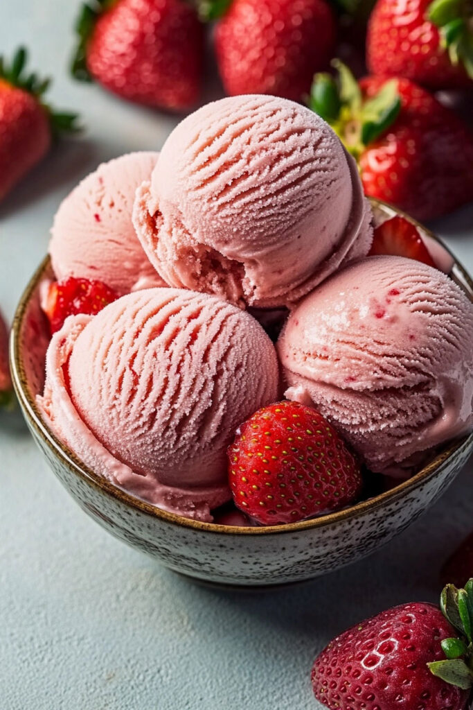 Prepare the Strawberries for Strawberry Ice Cream