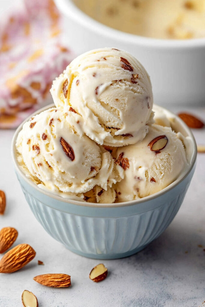 Prepare the Toasted Almond Ice Cream