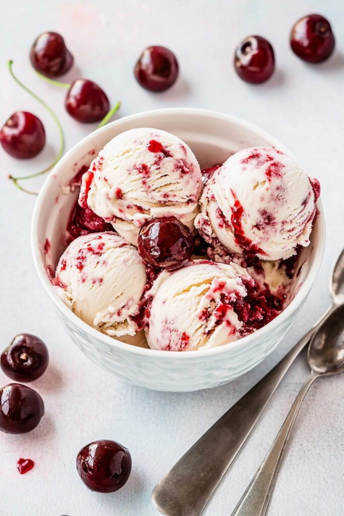 Preparing the Cherry Gelato