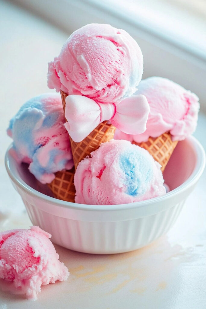 Serve the Cotton Candy Ice Cream