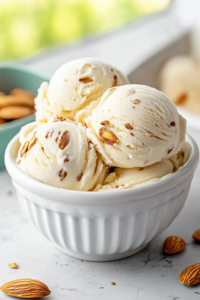 Serve the Toasted Almond Ice Cream