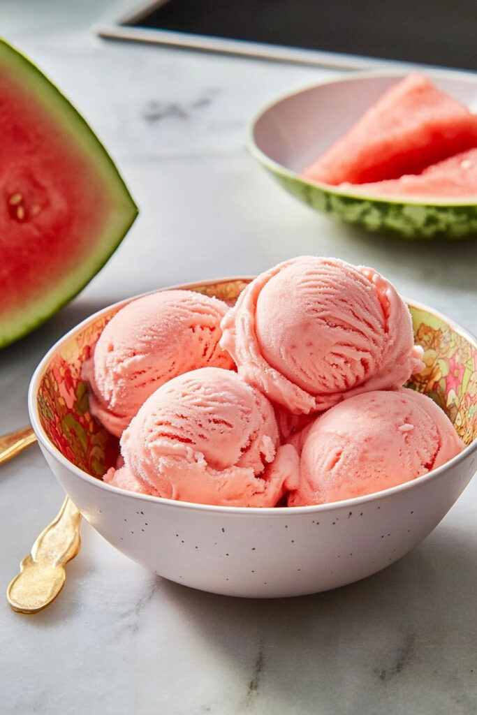 Serve the Watermelon Ice Cream