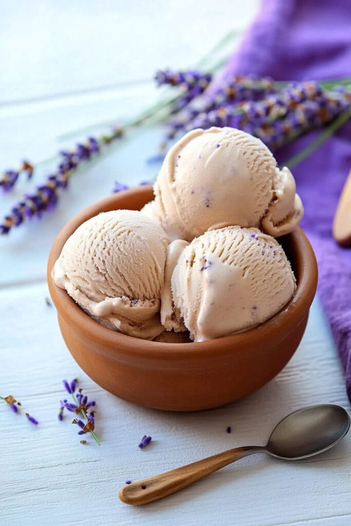 Serving Ideas Honey Lavender Ice Cream