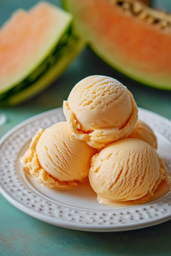 Serving Suggestions Melon Ice Cream