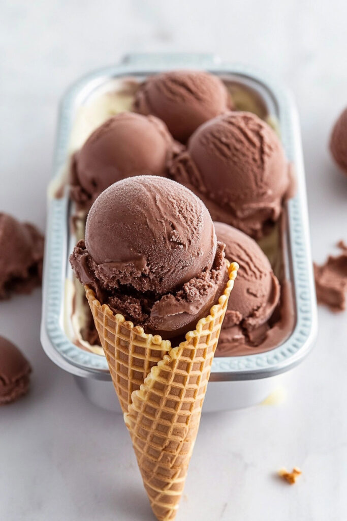 Serving Suggestions No-Churn Chocolate Ice Cream