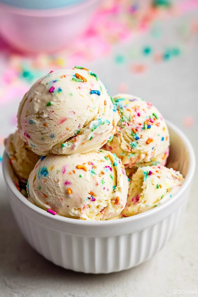 Serving Suggestions for Funfetti Ice Cream