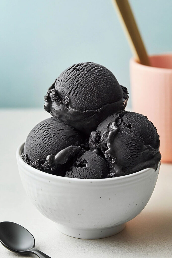 Serving Suggestions on Black Ice Cream