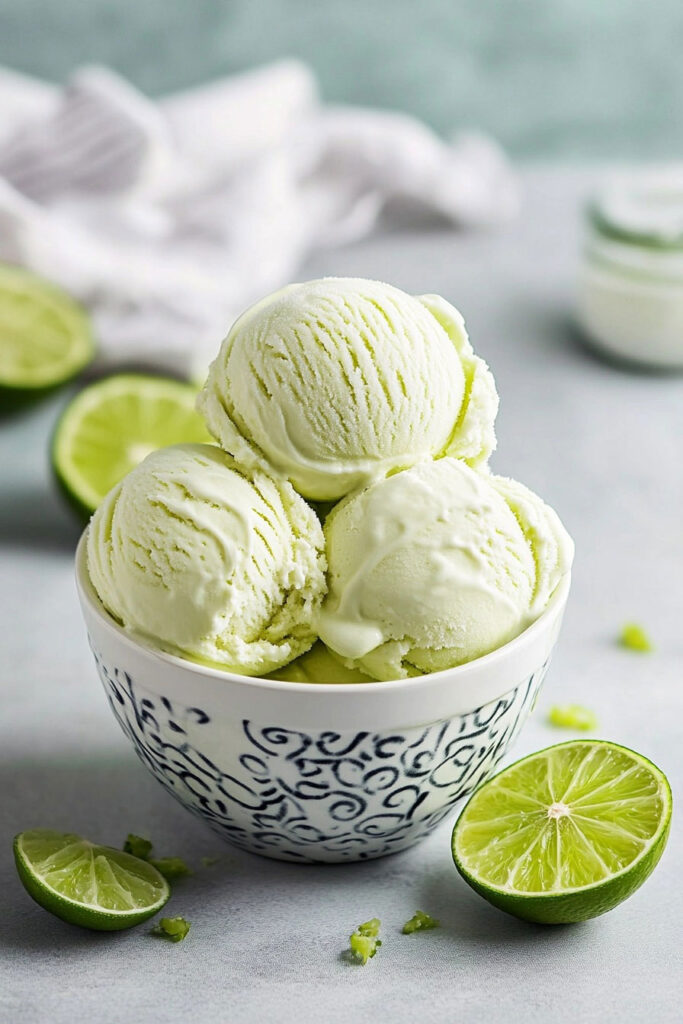 Storing Lime Ice Cream