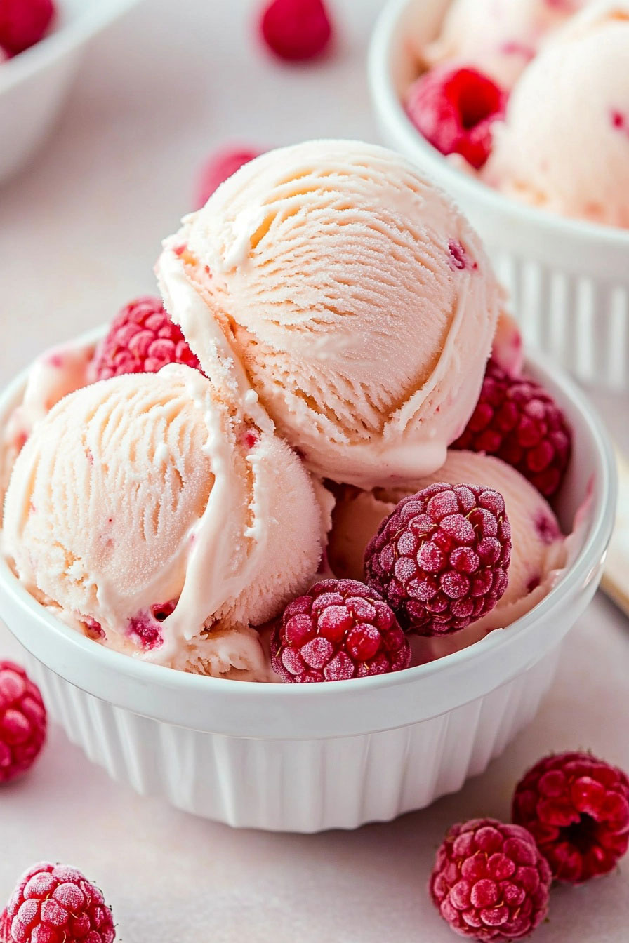 Raspberry Ice Cream - Ice Cream In