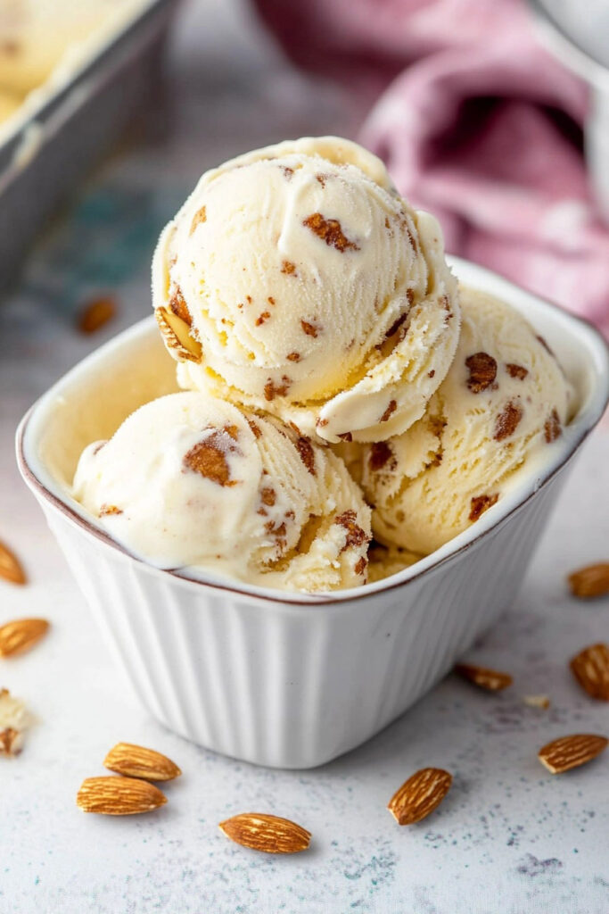 Toasted Almond Ice Cream Recipe