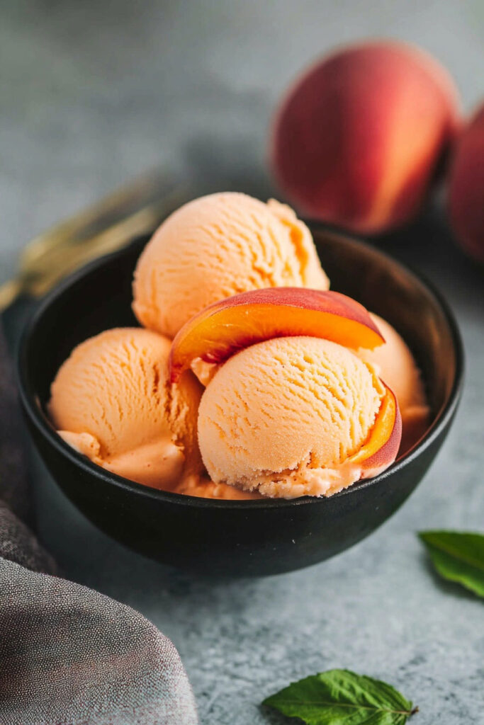 Variations Peach Ice Cream