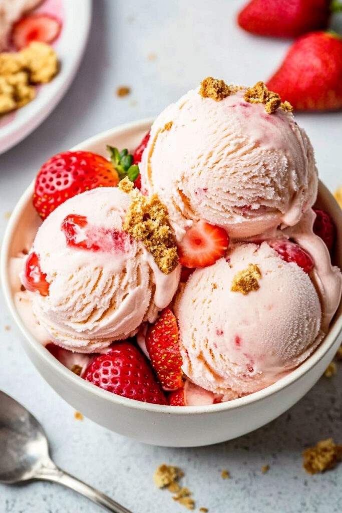 Variations of Strawberry Cheesecake Ice Cream