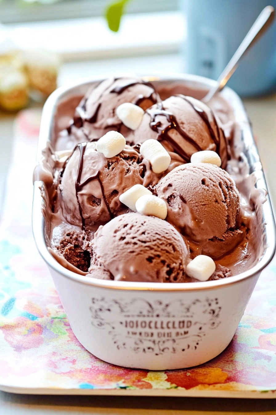 Chocolate Marshmallow Ice Cream