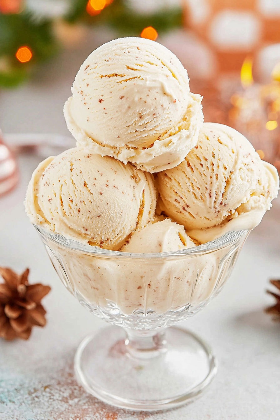 Eggnog Ice Cream