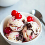 Homemade Cherry Cordial Ice Cream