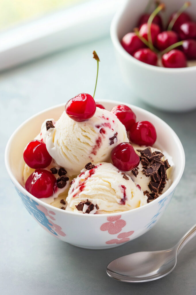 Serving Ideas Cherry Cordial Ice Cream