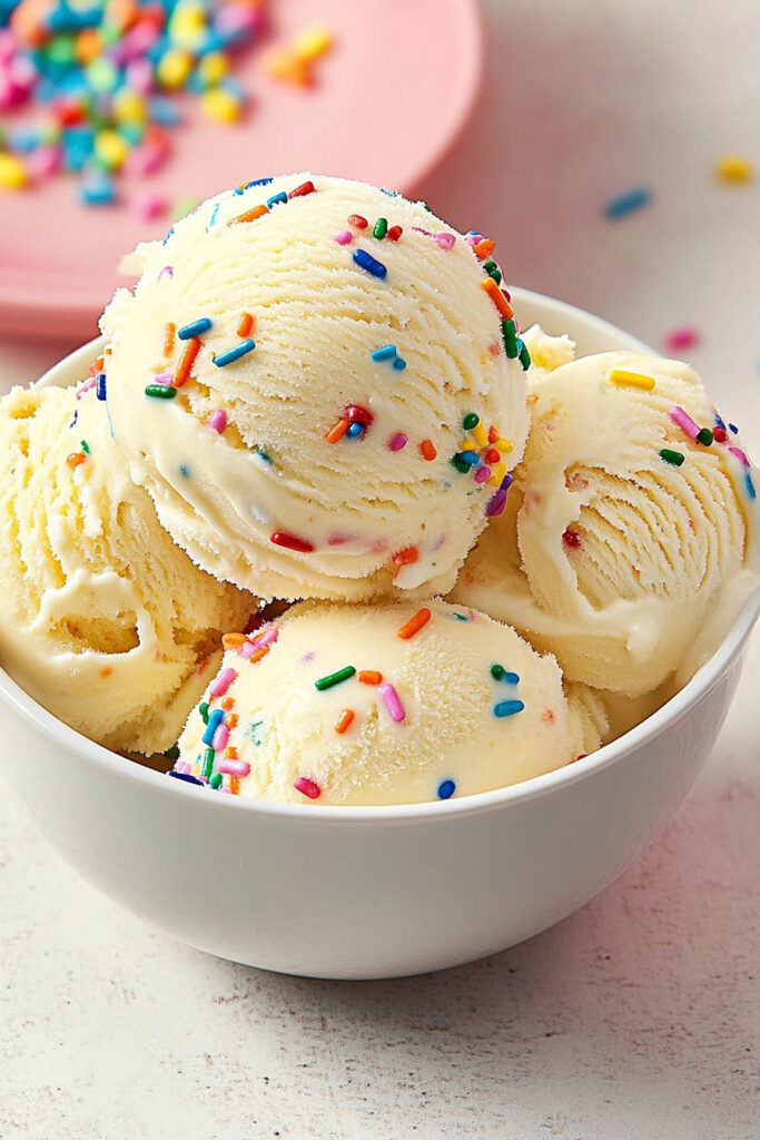 Serving Suggestions Cake Batter Ice Cream