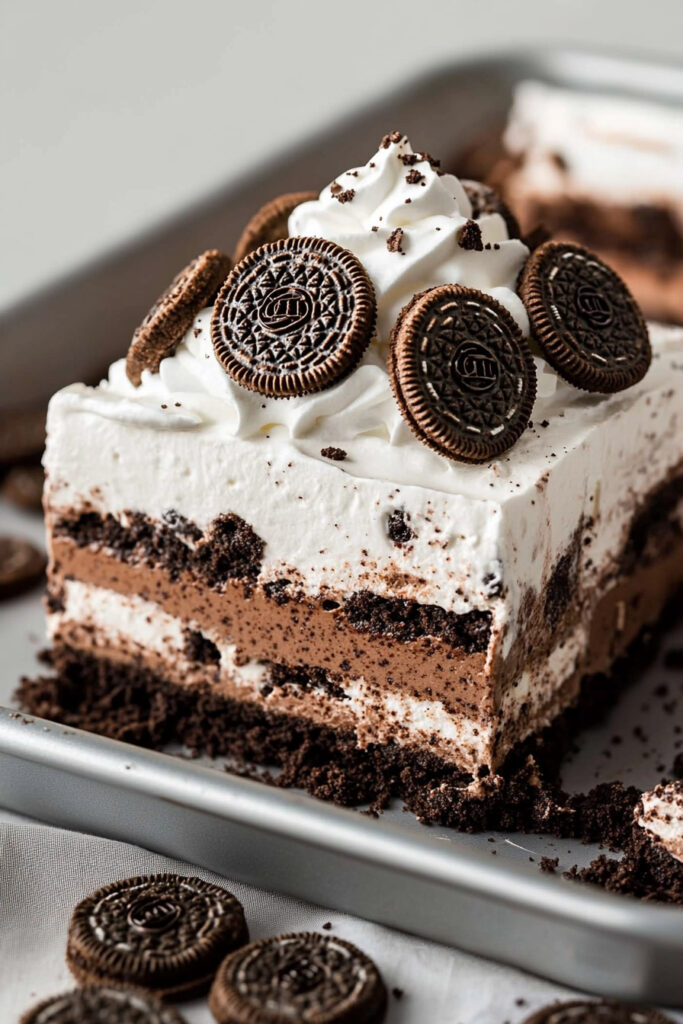 5 Ingredient Oreo Ice Cream Cake