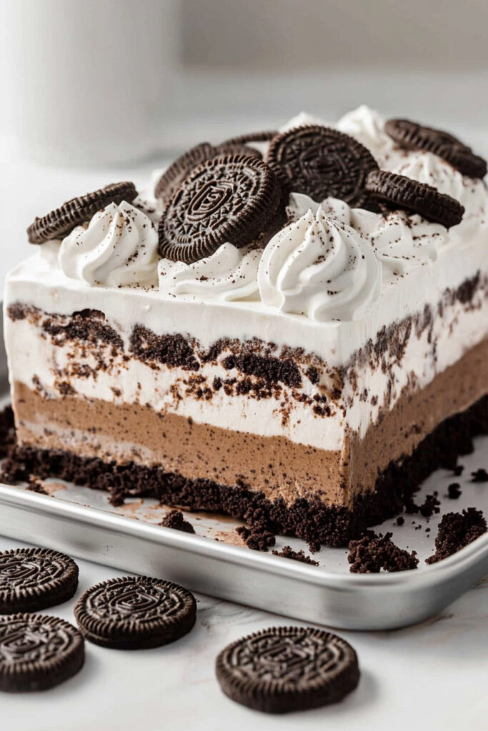 5 Ingredient Oreo Ice Cream Cake Recipe