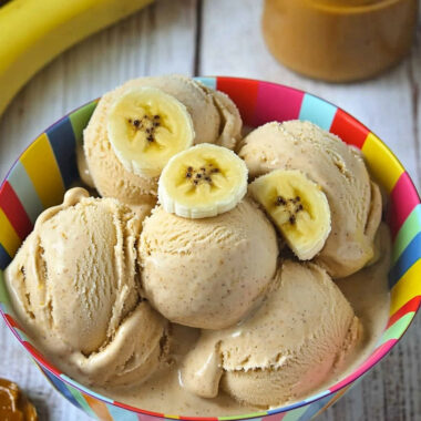 Banana Peanut Butter Dog Ice Cream