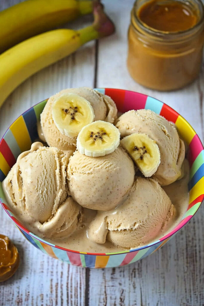 Banana Peanut Butter Dog Ice Cream