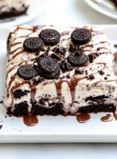 Brownie Oreo Ice Cream Cake