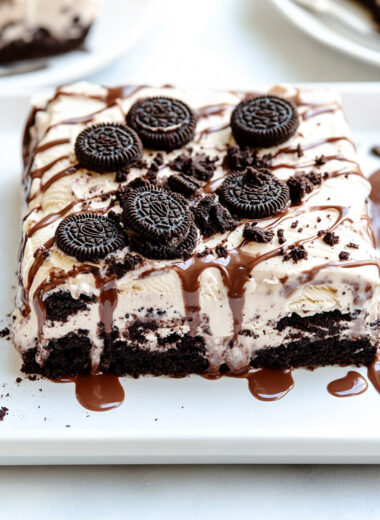 Brownie Oreo Ice Cream Cake