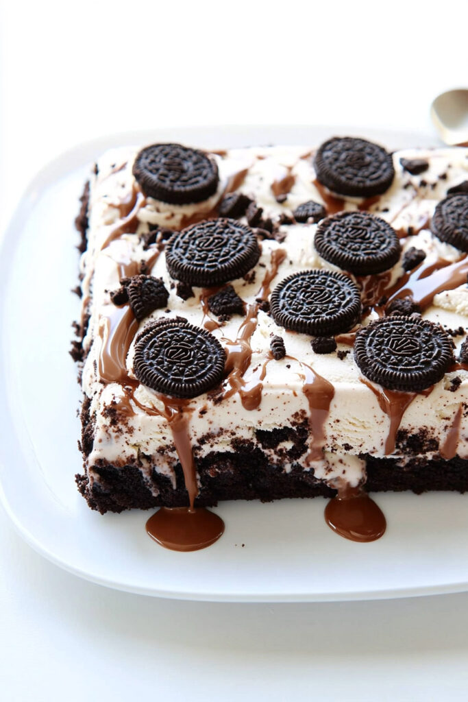 Brownie Oreo Ice Cream Cake Recipe