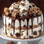 Chocolate Chip Cookie Ice Cream Cake