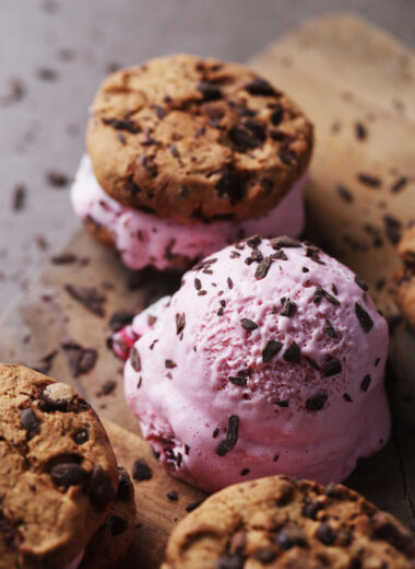 Chocolate Chip Cookie Ice Cream Sandwiches