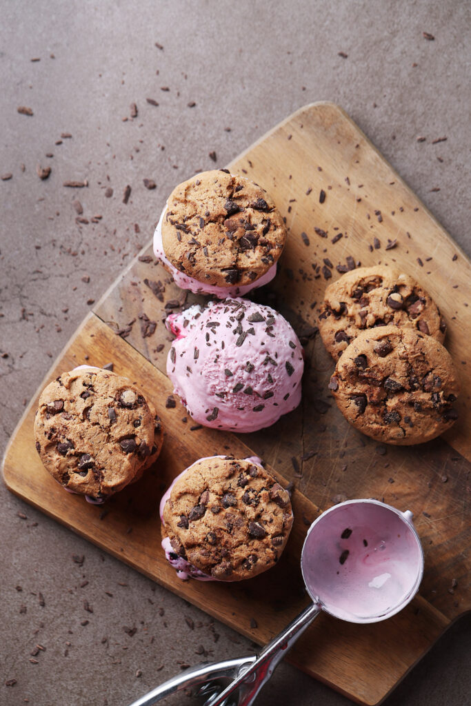 Chocolate Chip Cookie Ice Cream Sandwiches Recipe